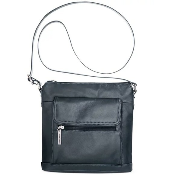 Giani Bernini Venice Women's Nappa Crossbody in Dark Navy (MSRP $100) - Picture 1 of 9